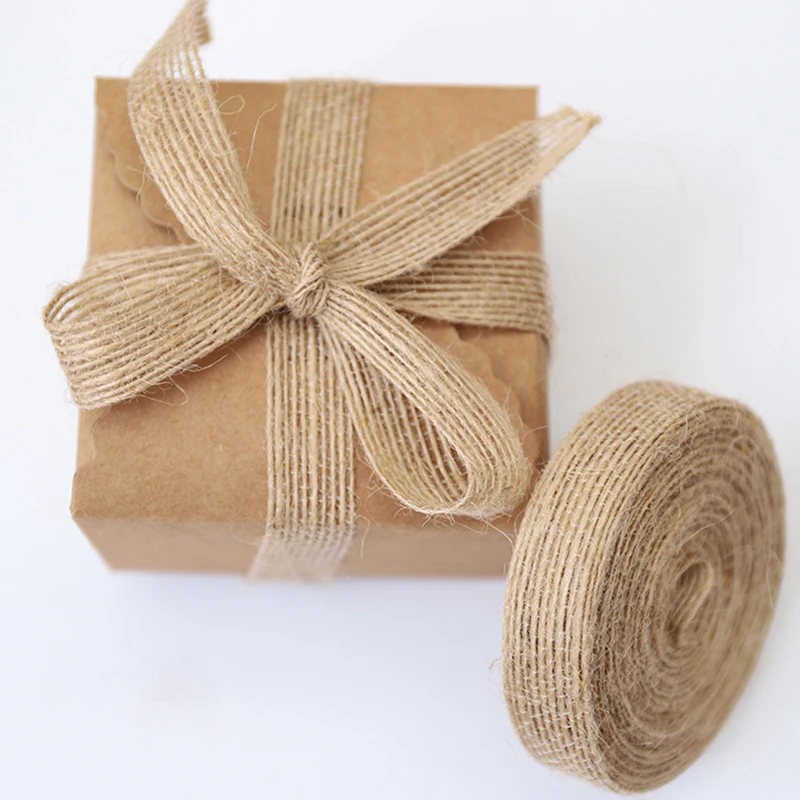 10m/Roll Jute Burlap Ribbon Vintage Hemp Rope Tape Roll DIY Crafts Valentine'S Day Gift Wrapping Supplies Wedding Party Decor
10m/Roll Jute Burlap Ribbon Vintage Hemp Rope Tape Roll DIY Crafts Valentine'S Day Gift Wrapping Supplies Wedding Party Decor