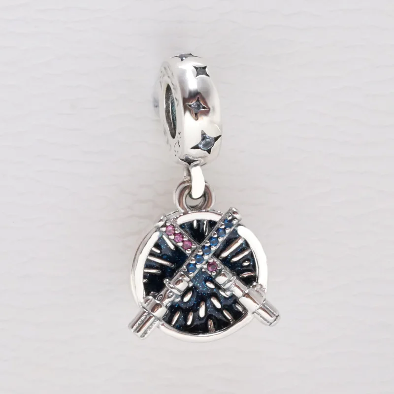 Amaia Genuine 925 Sterling Silver Starr Warrs Blue Star Cross Joint Lightsaber Pendant fit Original charm Bracelet
Amaia Genuine 925 Sterling Silver Starr Warrs Blue Star Cross Joint Lightsaber Pendant fit Original charm Bracelet