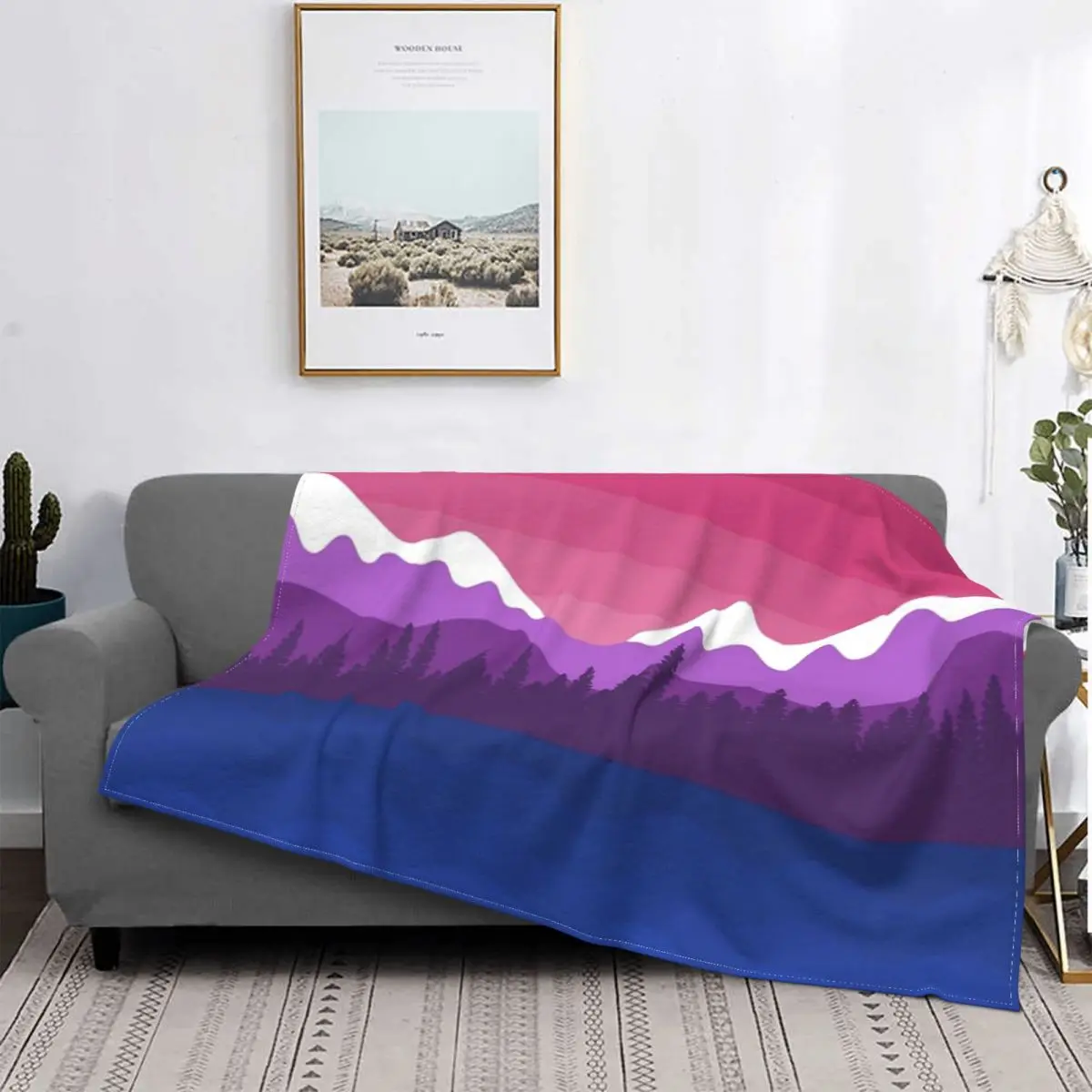 Bisexual Pride-Manta de paisaje montañoso, cubrecama a cuadros, fundas de cama, mantas a cuadros, colchas de verano
Bisexual Pride-Manta de paisaje montañoso, cubrecama a cuadros, fundas de cama, mantas a cuadros, colchas de verano