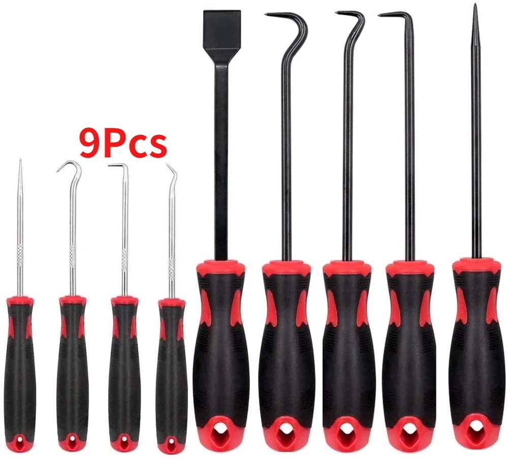 9Pcs Automotive Electronic Hand Tools Precision Hooks Puller Remover Hook and Pick Set for Oil Seal or O-rings Removal Tool
9Pcs Automotive Electronic Hand Tools Precision Hooks Puller Remover Hook and Pick Set for Oil Seal or O-rings Removal Tool