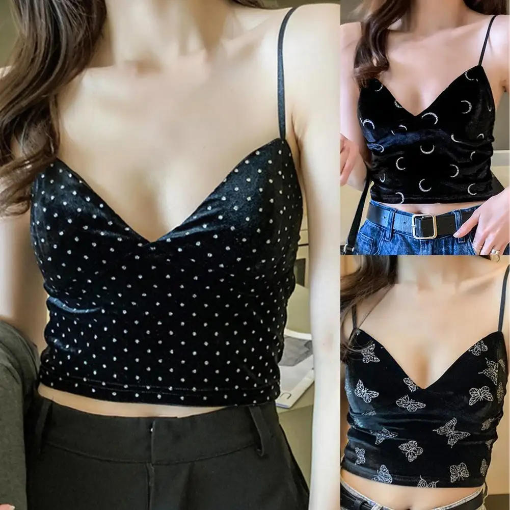 Women Sexy Vest Printing Backless Deep V Neck Navel Exposed Top for Night Club Women Sleeveless Skinny Club Party Crop Top 2021
Women Sexy Vest Printing Backless Deep V Neck Navel Exposed Top for Night Club Women Sleeveless Skinny Club Party Crop Top 2021