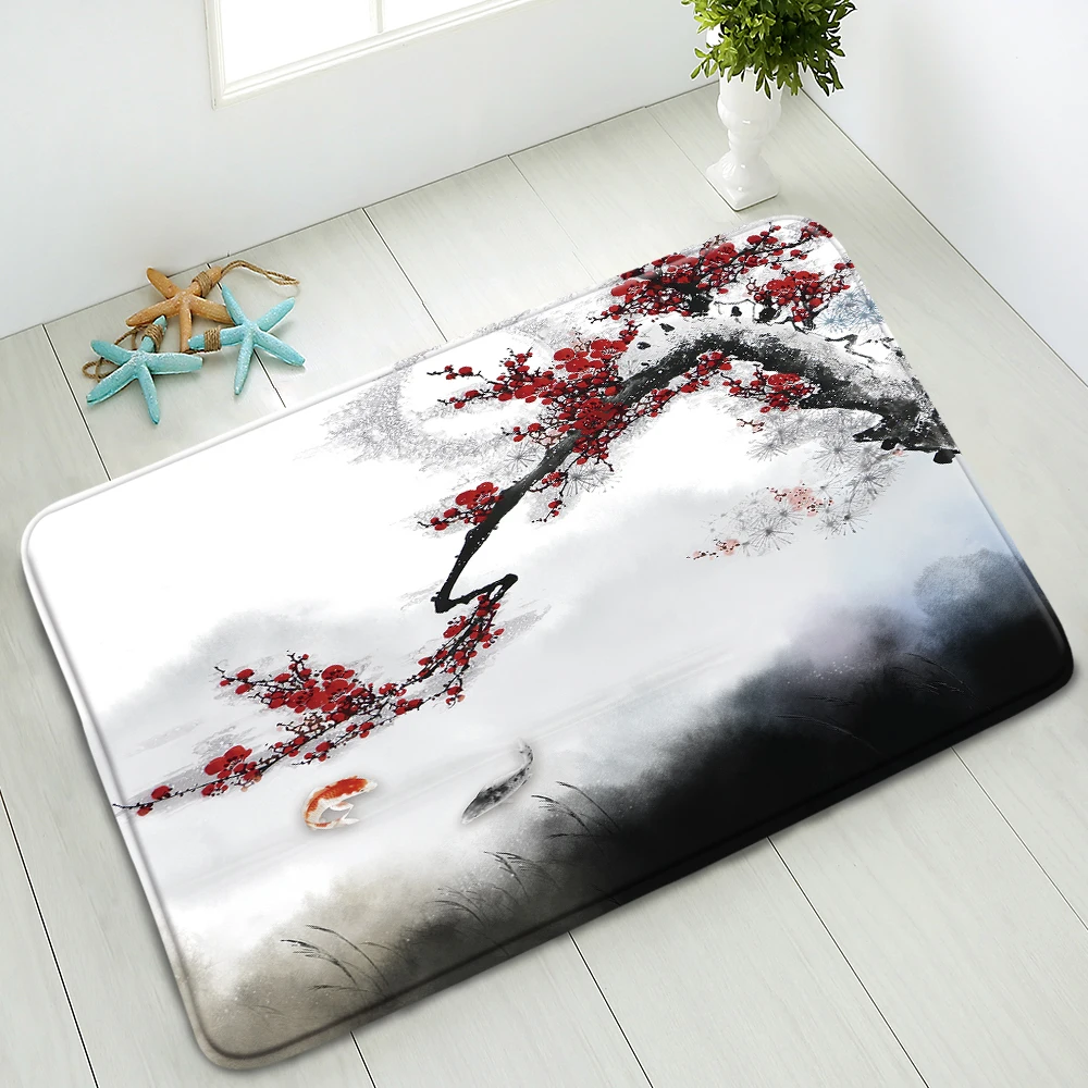 Chinese Landscape Bath Mat Plum Blossom Bamboo Shower Room Kitchen Bedroom Doormat Flannel Non-Slip Carpet Home Decor Washable
Chinese Landscape Bath Mat Plum Blossom Bamboo Shower Room Kitchen Bedroom Doormat Flannel Non-Slip Carpet Home Decor Washable