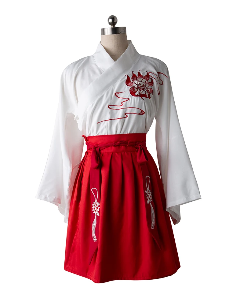 Modified hanfu female costume day-to-day embroidered collar waist Ru skirts class students Chinese wind of the republic of qiu d
Modified hanfu female costume day-to-day embroidered collar waist Ru skirts class students Chinese wind of the republic of qiu d