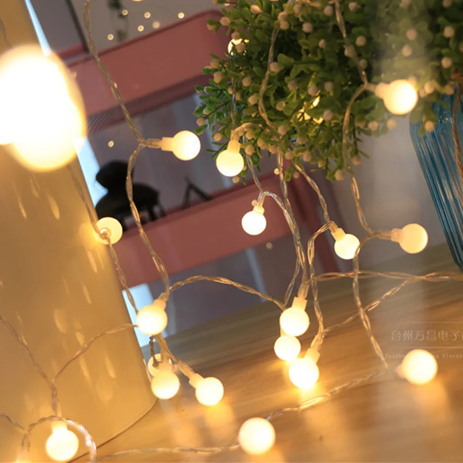 Frosted ball battery light string wedding decoration lamp Christmas lights flash lights string lights backgroundA270
Frosted ball battery light string wedding decoration lamp Christmas lights flash lights string lights backgroundA270
