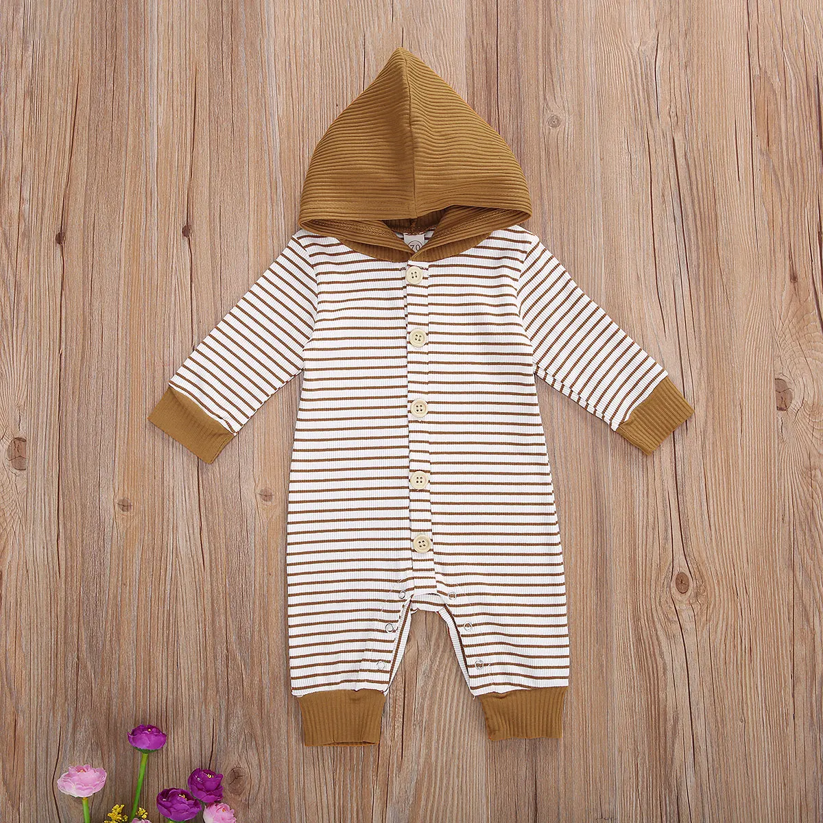 Newborn Baby Romper Striped Long Sleeve Hooded Jumpsuit for Girls Boys Autumn Winter Baby Clothes
Newborn Baby Romper Striped Long Sleeve Hooded Jumpsuit for Girls Boys Autumn Winter Baby Clothes