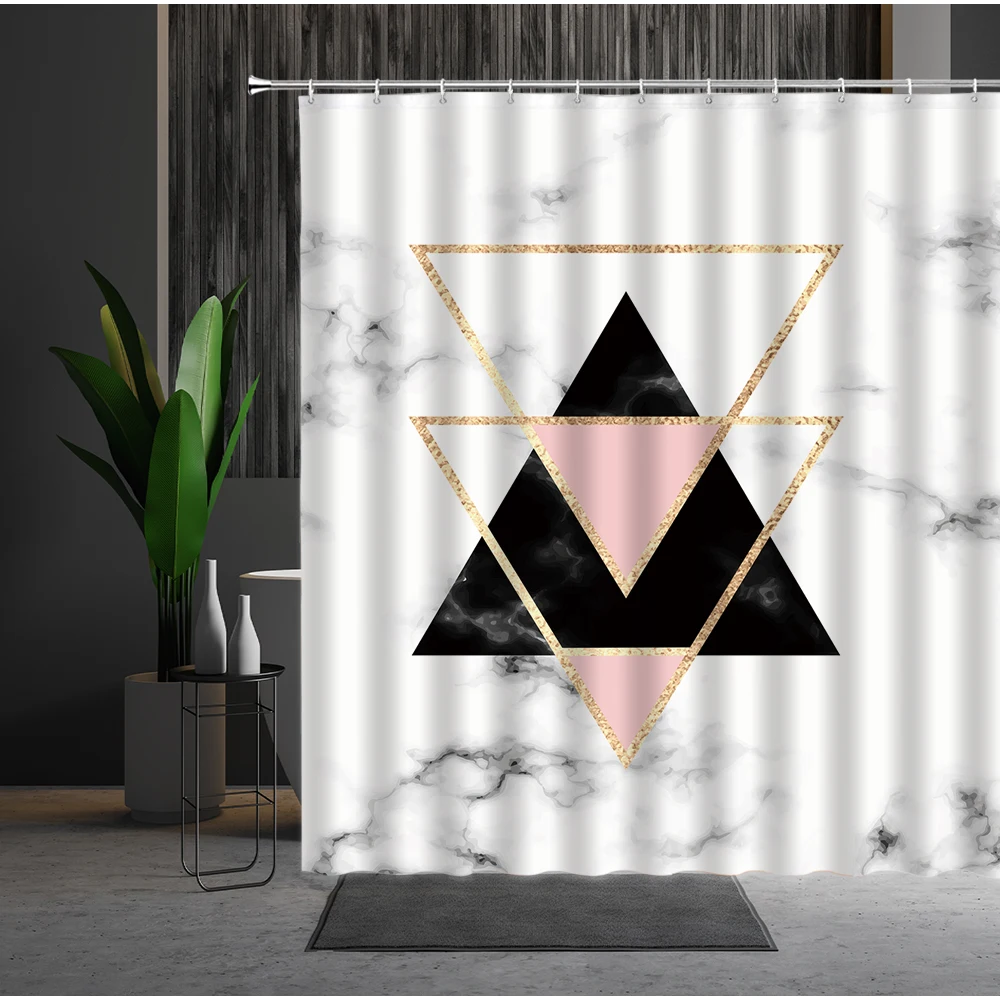 Geometric Shower Curtain Marble Stripe Pattern Modern Background Wall Mural Painting Washable Home Supplies Bathroom Curtains
Geometric Shower Curtain Marble Stripe Pattern Modern Background Wall Mural Painting Washable Home Supplies Bathroom Curtains