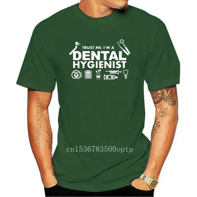 Новая футболка с надписью «Crazy Trust Me I'm A Dental Hygienist» для женщин, Юмористическая одежда, Потрясающие мужские и женские футболки с коротким рукав...
Новая футболка с надписью «Crazy Trust Me I'm A Dental Hygienist» для женщин, Юмористическая одежда, Потрясающие мужские и женские футболки с коротким рукав...