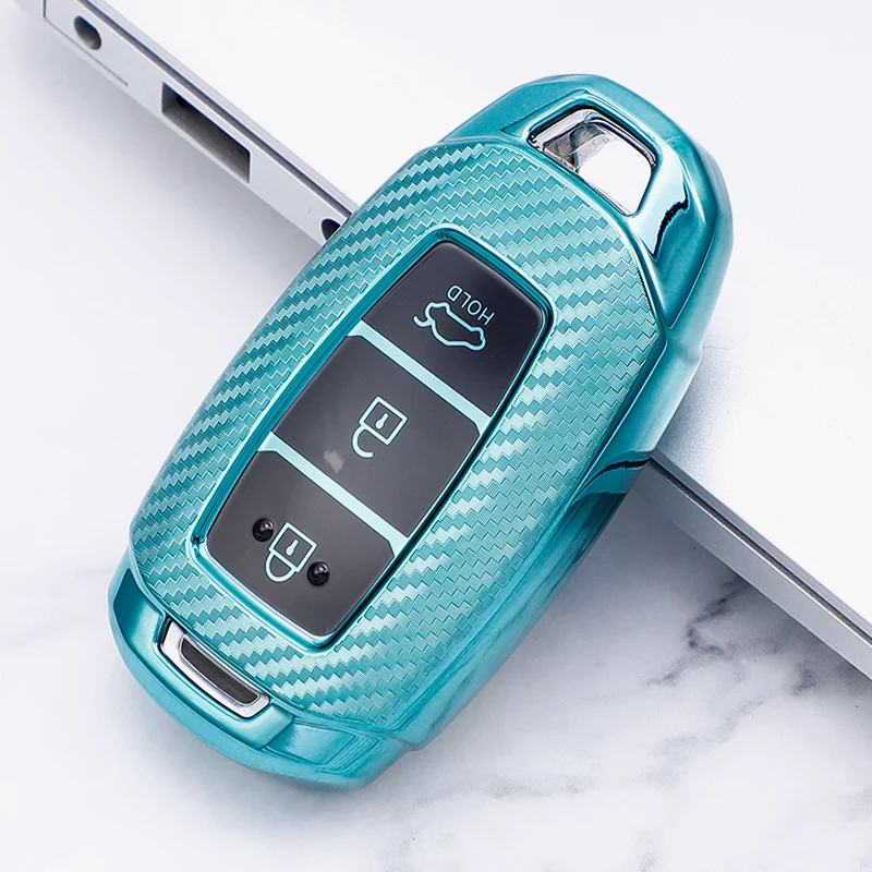 Carbon Fiber TPU Car Key Case For Hyundai i30 ix35 Elantra GT Kona 2018 2019 Santa Fe Veloster Solaris Azera Grandeur Ig Accent
Carbon Fiber TPU Car Key Case For Hyundai i30 ix35 Elantra GT Kona 2018 2019 Santa Fe Veloster Solaris Azera Grandeur Ig Accent