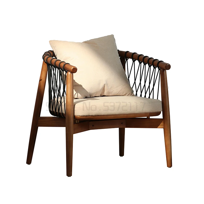 Solid wood living room rope leisure chair simple balcony bedroom walnut single rattan sofa chair
Solid wood living room rope leisure chair simple balcony bedroom walnut single rattan sofa chair