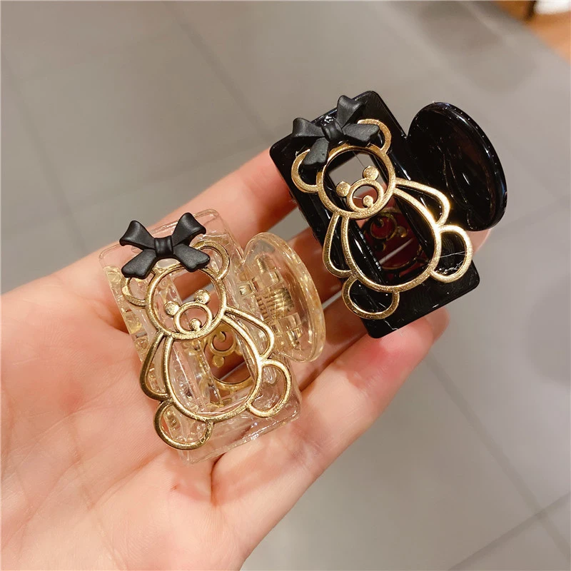 Cute Girls Hair Claw Metal Small Bears Makeup Hairpins Sweet Head Clip Daily Travel Bow Hair Accessory Gift
Cute Girls Hair Claw Metal Small Bears Makeup Hairpins Sweet Head Clip Daily Travel Bow Hair Accessory Gift