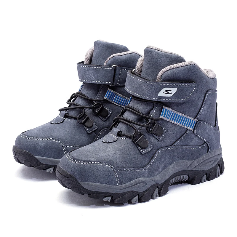 New High Quality Boys Martin Boots 2020 Autumn Winter Tide Anti-skid Keep Warm Snow Plus Size 28-39 Big Kids Shoes | Мать и ребенок