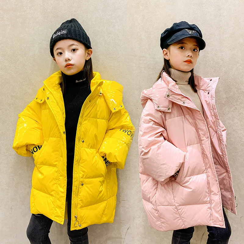 Children's Clothing Girls Winter Warm Down Jacket Big Baby Thickened Solid Color Coat 2020 New Yellow Pink Black 3-12 Years Teen 
Children's Clothing Girls Winter Warm Down Jacket Big Baby Thickened Solid Color Coat 2020 New Yellow Pink Black 3-12 Years Teen