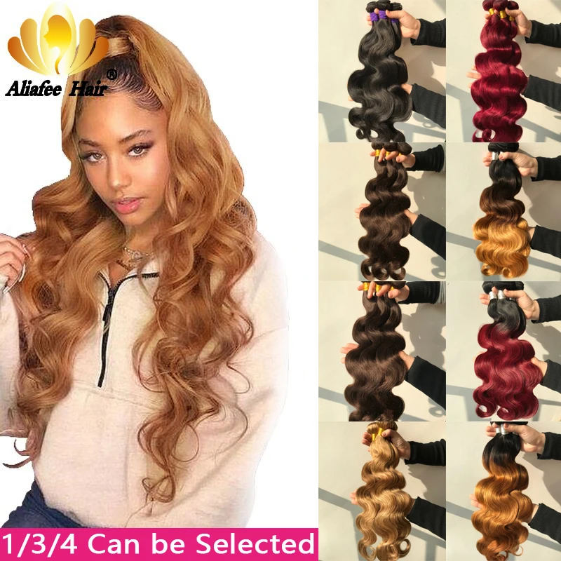Aliafee Hair Brazilian Body Wave Bundles Hair 8"-30" Inches Ombre Human Hair Weave 1/3/4 Piece Remy Hair Extensions
Aliafee Hair Brazilian Body Wave Bundles Hair 8"-30" Inches Ombre Human Hair Weave 1/3/4 Piece Remy Hair Extensions