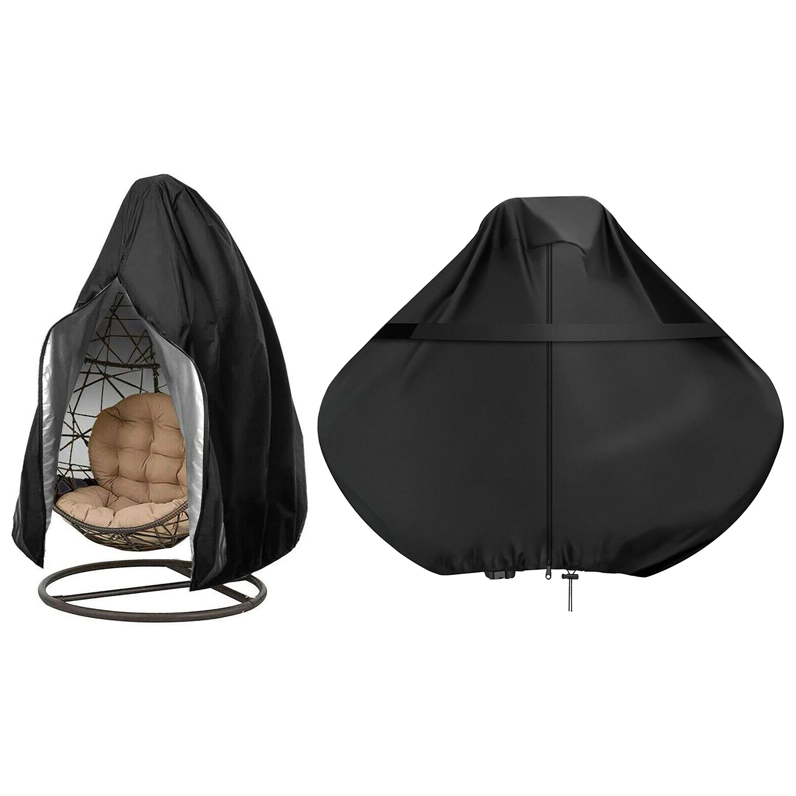Black Hanging Egg Chair Cover Waterproof Dustproof Swing Hammock Oxford Coth UV Protection Universal Covers With Zipper
Black Hanging Egg Chair Cover Waterproof Dustproof Swing Hammock Oxford Coth UV Protection Universal Covers With Zipper