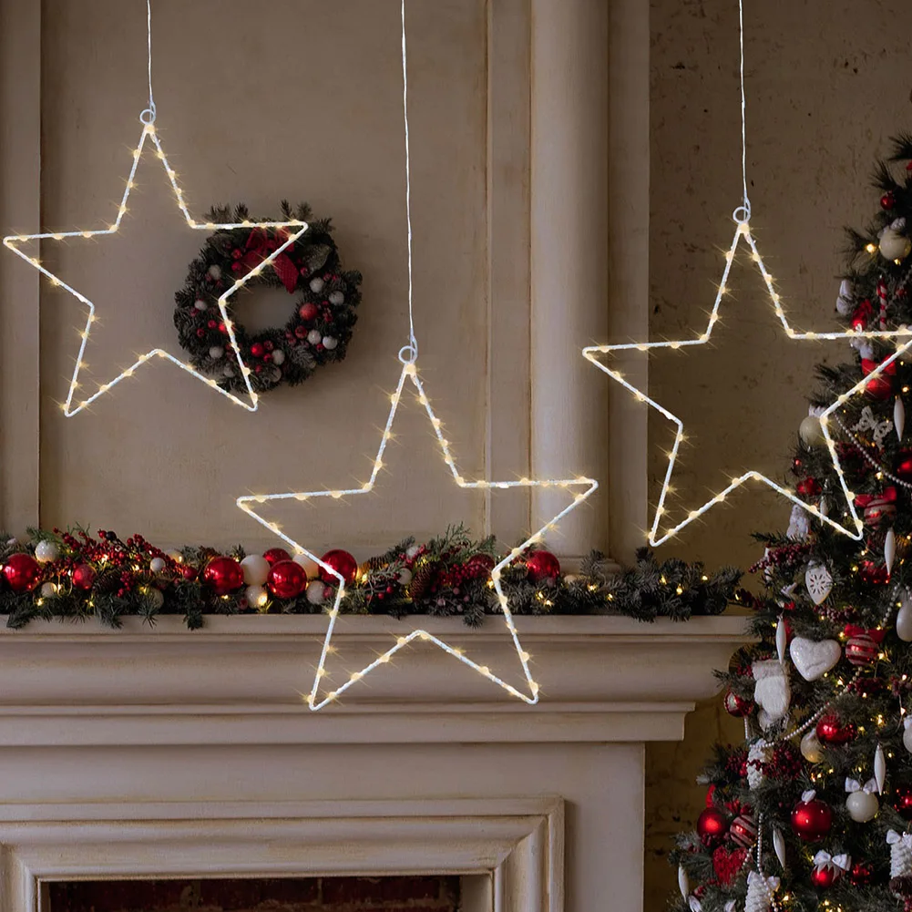 Christmas Star Lights Copper Wire Garland Fairy Pendant Light 8 Modes Outdoor Indoor Bedroom Home Window Xmas Tree Decor
Christmas Star Lights Copper Wire Garland Fairy Pendant Light 8 Modes Outdoor Indoor Bedroom Home Window Xmas Tree Decor