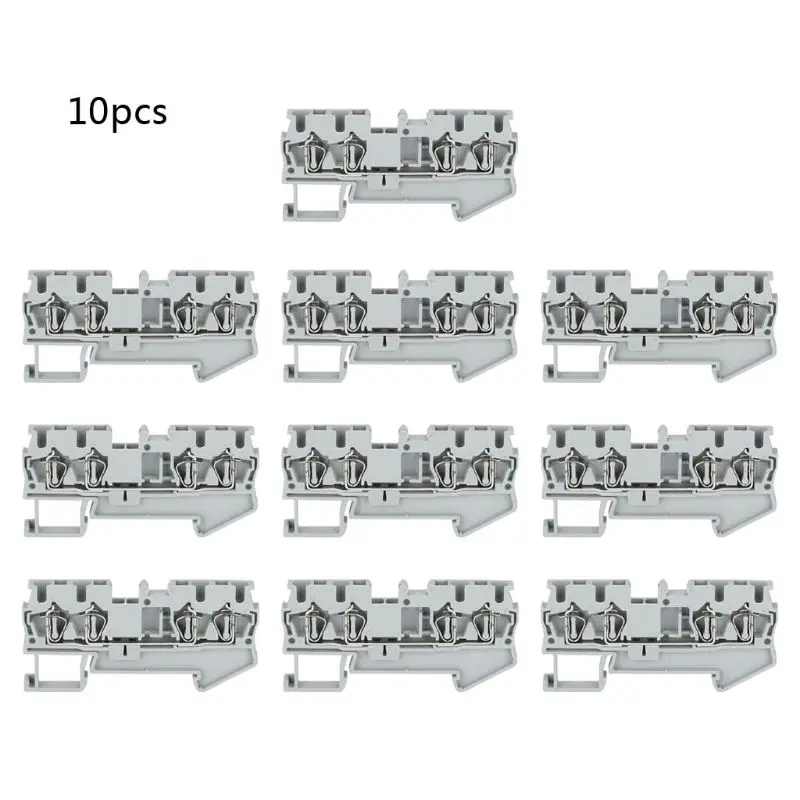 10PCS Din Rail Terminal Blocks ST2.5-QUATTRO Return Pull Spring Wiring Connector
10PCS Din Rail Terminal Blocks ST2.5-QUATTRO Return Pull Spring Wiring Connector