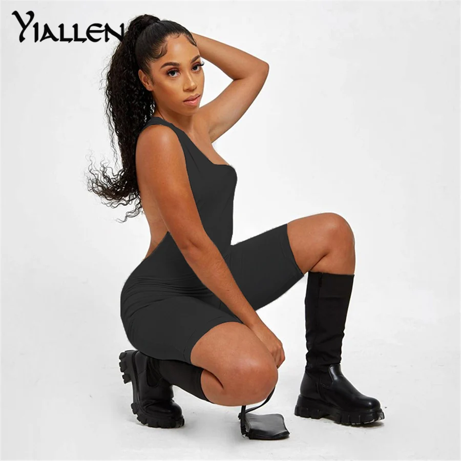 Yiallen 2021 New Solid Color One Shoulder Skinny Rompers For Women Backless Biker Shorts Playsuits Summer Casual Sportswear Hot
Yiallen 2021 New Solid Color One Shoulder Skinny Rompers For Women Backless Biker Shorts Playsuits Summer Casual Sportswear Hot