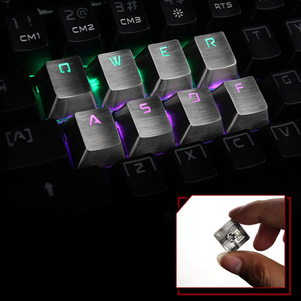 Stainless Steel Direction Arrow Keycaps For Cherry Mx Switch Mechanical Gaming Keyboard QWERASDF Backlit Metal Keycaps
Stainless Steel Direction Arrow Keycaps For Cherry Mx Switch Mechanical Gaming Keyboard QWERASDF Backlit Metal Keycaps