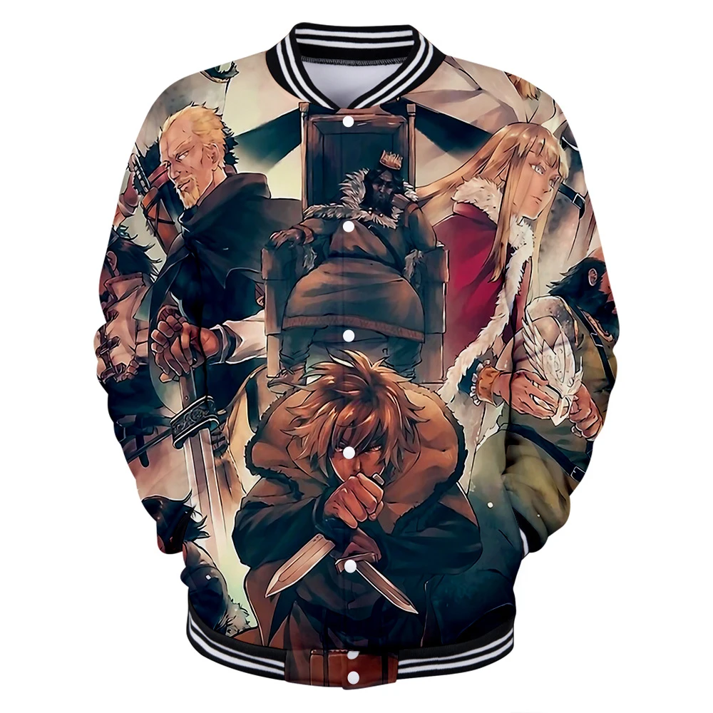 Vinland Saga Jacket 3D Unisex Tracksuit Baseball Jackets Women Men Harajuku Streetwear Japanese Anime Clothes Plus Size
Vinland Saga Jacket 3D Unisex Tracksuit Baseball Jackets Women Men Harajuku Streetwear Japanese Anime Clothes Plus Size