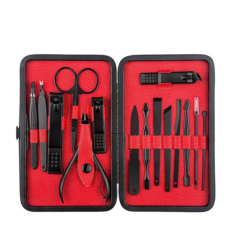 15pcs set Stainless Steel Nail Clipper Cutter Trimmer Ear Pick Grooming Kit Manicure Pedicure Scissor Tweezer Nail Tools Set
15pcs set Stainless Steel Nail Clipper Cutter Trimmer Ear Pick Grooming Kit Manicure Pedicure Scissor Tweezer Nail Tools Set