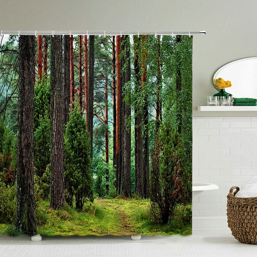 Forest Natural Scenery Shower Curtains High Quality Waterproof Shower Curtain Tree Landscape Bathroom Curtain Polyester Fabric
Forest Natural Scenery Shower Curtains High Quality Waterproof Shower Curtain Tree Landscape Bathroom Curtain Polyester Fabric