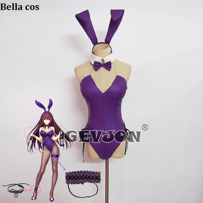 Костюм для косплея Fate Grand Order Scathach костюм бармена Привлекательное платье Банни