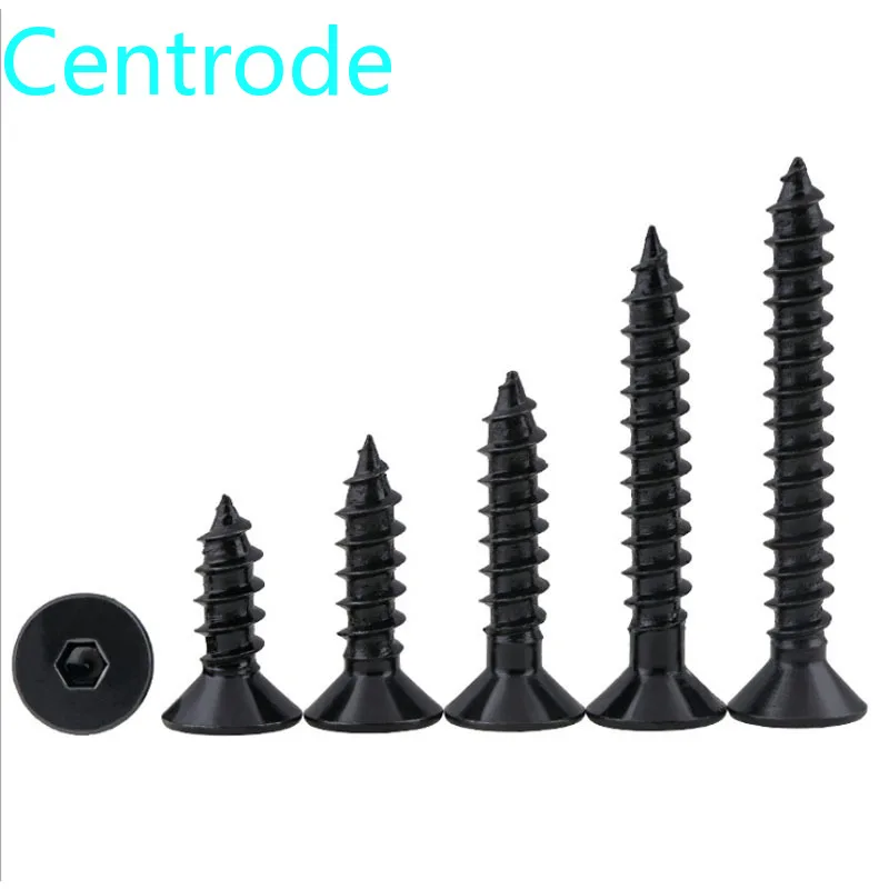 Black 8.8 Flat Head Hex Socket Tapping Screw KA Nail Hexagon Socket Countersunk Head Cap Self Tapping Screw M3M4M5M6 20Pcs
Black 8.8 Flat Head Hex Socket Tapping Screw KA Nail Hexagon Socket Countersunk Head Cap Self Tapping Screw M3M4M5M6 20Pcs