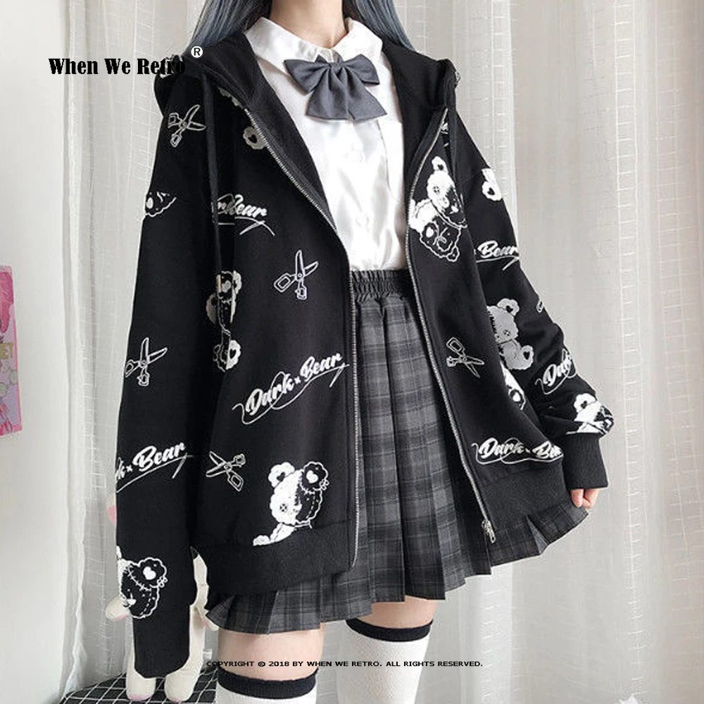 Japanese Gothic Coat Women 2021 Spring Fall Fashion Ins Preppy kawaii Jacket Hoodies Long Sleeve Womens Goth Jackets VD2160
Japanese Gothic Coat Women 2021 Spring Fall Fashion Ins Preppy kawaii Jacket Hoodies Long Sleeve Womens Goth Jackets VD2160