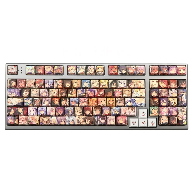 129 Keys PBT Keycaps XDA Profile DYE-SUB Keycap For Cherry MX Switch Mechanical Keyboard Cartoon Figure Keycap Ahegao Keycap
129 Keys PBT Keycaps XDA Profile DYE-SUB Keycap For Cherry MX Switch Mechanical Keyboard Cartoon Figure Keycap Ahegao Keycap