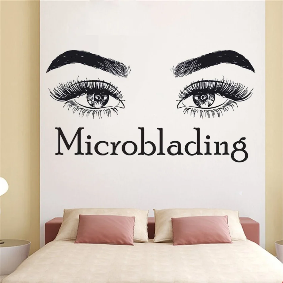 Beauty Salon Wall Decal Microblading Make Up Wall Art Mural Eyelashes Make Up Vinyl Decals Removable FK-28
Beauty Salon Wall Decal Microblading Make Up Wall Art Mural Eyelashes Make Up Vinyl Decals Removable FK-28