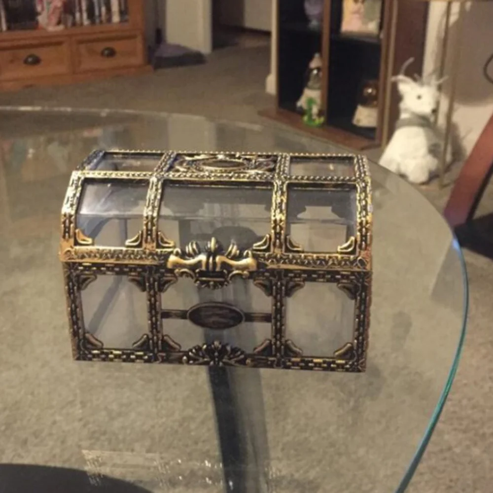 2pcs Transparent Pirate Treasure Box Crystal Jewelry Box Storage Organizer Trinket Keepsake Treasure Chest
2pcs Transparent Pirate Treasure Box Crystal Jewelry Box Storage Organizer Trinket Keepsake Treasure Chest