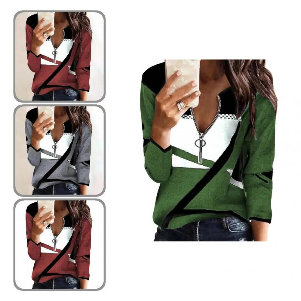 Шикарная Женская Осенняя блузка на молнии с воротником, удобный пуловер, подходит ко всему для работы
Шикарная Женская Осенняя блузка на молнии с воротником, удобный пуловер, подходит ко всему для работы