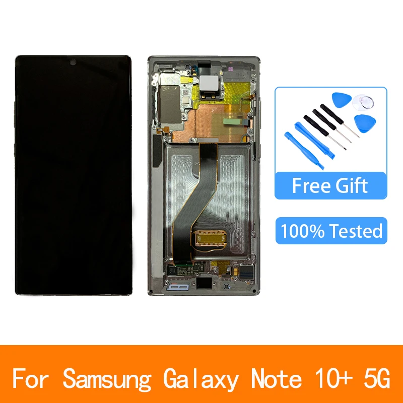 6.8''Original Super AMOLED Display for SAMSUNG Galaxy Note10 Plus Note10+5G N975 LCD with Frame Touch Screen Digitizer Assembly
6.8''Original Super AMOLED Display for SAMSUNG Galaxy Note10 Plus Note10+5G N975 LCD with Frame Touch Screen Digitizer Assembly