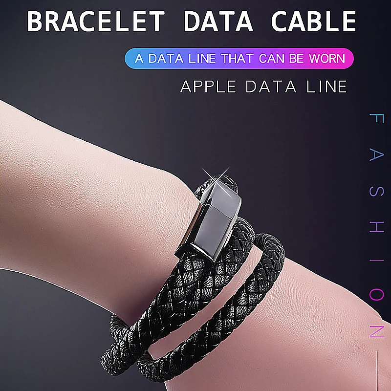 Portable USB C Charge Cable Weave Bracelet Lightning Type-C PD Fast Charger Data Cable Mini Micro USB for iPhone Xiaomi Samsung
Portable USB C Charge Cable Weave Bracelet Lightning Type-C PD Fast Charger Data Cable Mini Micro USB for iPhone Xiaomi Samsung