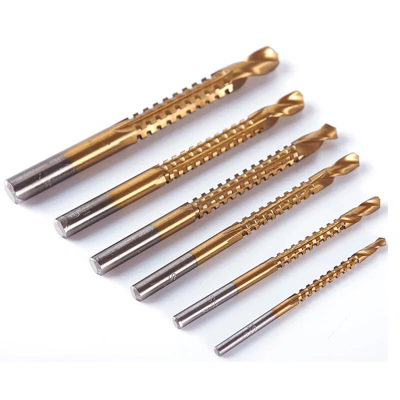 Nwe Durable Professional 6pcs/set Drill Saw Set HSS Steel Titanium Woodworking Wood 3mm 4mm 5mm 6mm 6.5mm 8mm Power Tools #69207
Nwe Durable Professional 6pcs/set Drill Saw Set HSS Steel Titanium Woodworking Wood 3mm 4mm 5mm 6mm 6.5mm 8mm Power Tools #69207