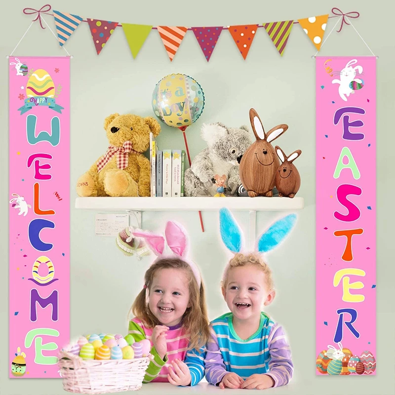 Easter Couplet Decor Door Banner Polyester Cloth Festival Holiday Decoration Supplies
Easter Couplet Decor Door Banner Polyester Cloth Festival Holiday Decoration Supplies