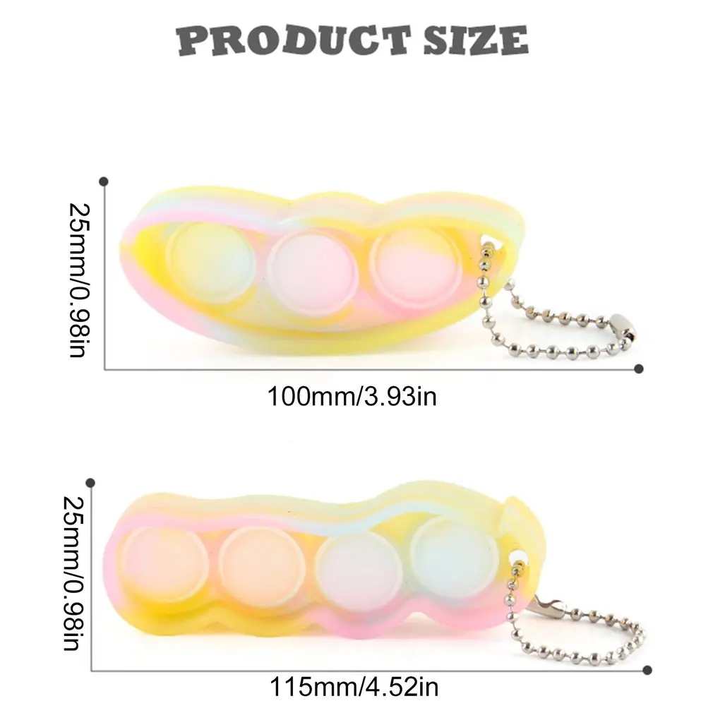 Soft Rubber Bubble Keychain Simulation Pea Pods Decompression Toy Sensory Toy Fidget Anti Stress Squishy Toys Adult Child Gifts
Soft Rubber Bubble Keychain Simulation Pea Pods Decompression Toy Sensory Toy Fidget Anti Stress Squishy Toys Adult Child Gifts