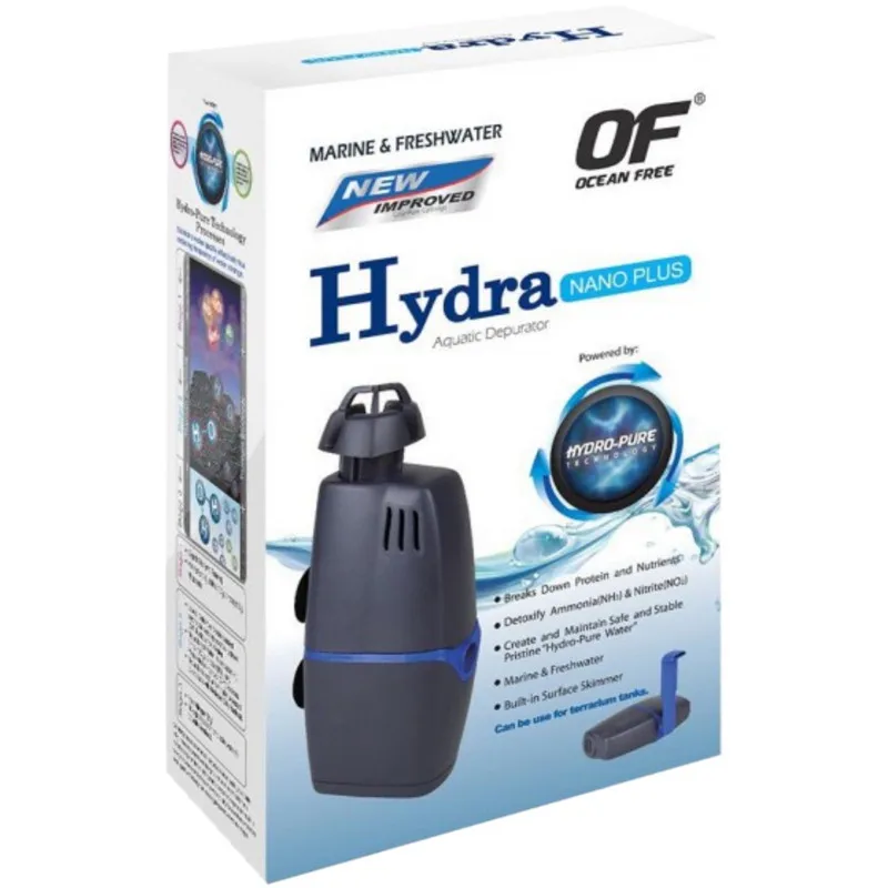 

Ocean Free Hydra Nano plus internal Filter pump and Depurator Aquarium Water Purifier surface skimer(300L/h 50L)