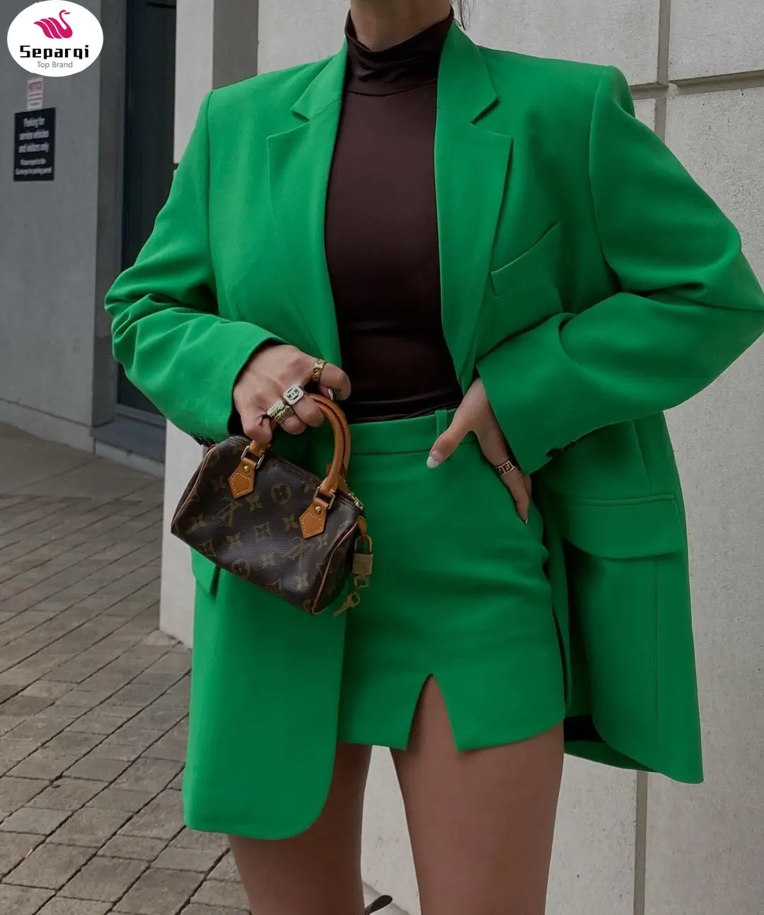 Separqi 2023 Chic Green Oversized Long Women Blazer V Neck Pockets Office Lady Fashion Jackets Female Elegant Women Blazer
Separqi 2023 Chic Green Oversized Long Women Blazer V Neck Pockets Office Lady Fashion Jackets Female Elegant Women Blazer