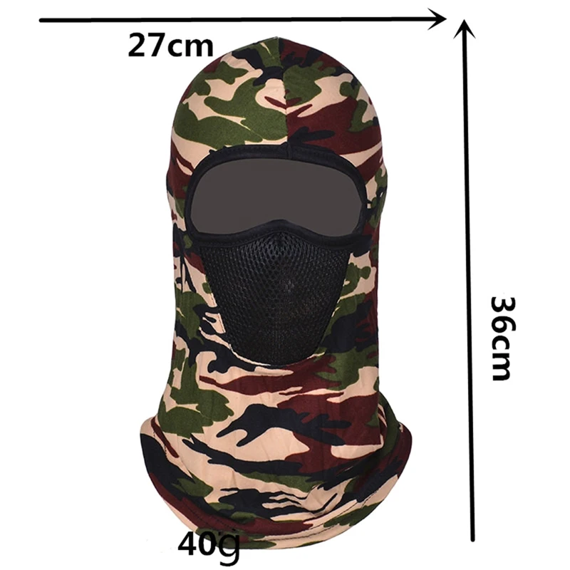 Windproof Tactical Camouflage Balaclava Full Face Mask CS Wargame Army Hunting Cycling Sports Helmet Liner Cap Military Scarf
Windproof Tactical Camouflage Balaclava Full Face Mask CS Wargame Army Hunting Cycling Sports Helmet Liner Cap Military Scarf