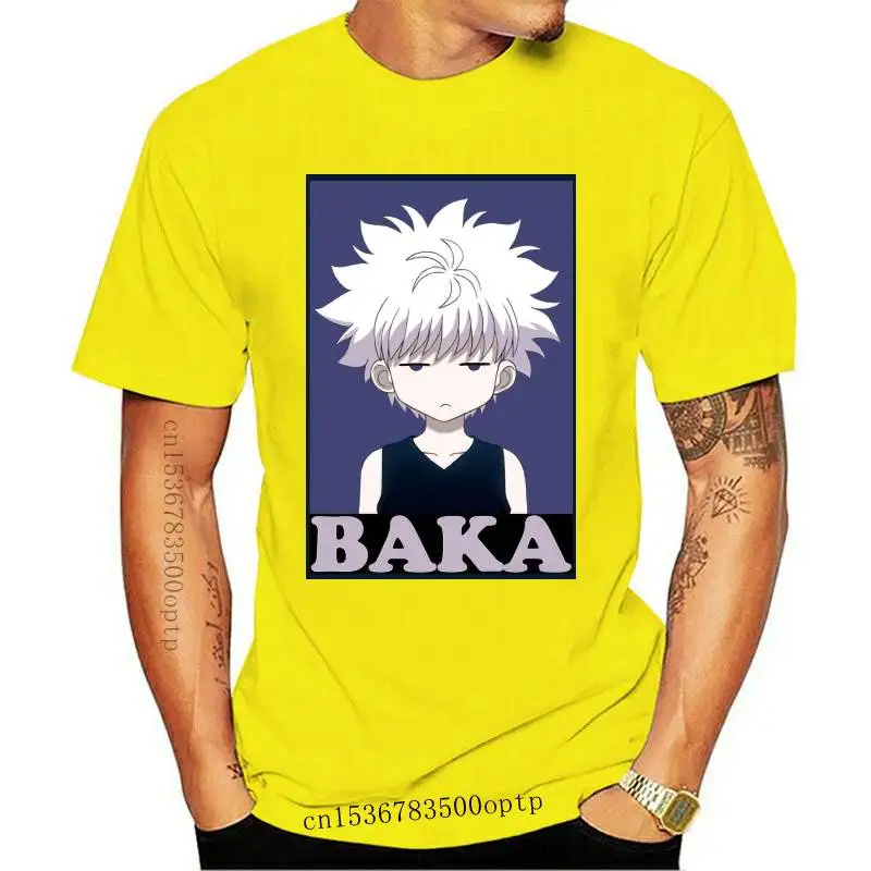 Дизайнерские футболки Hunter X Hunter Killua Zoldyck Baka, классические комиксные футболки с круглым вырезом и короткими рукавами из чистого хлопка в стил...
Дизайнерские футболки Hunter X Hunter Killua Zoldyck Baka, классические комиксные футболки с круглым вырезом и короткими рукавами из чистого хлопка в стил...
