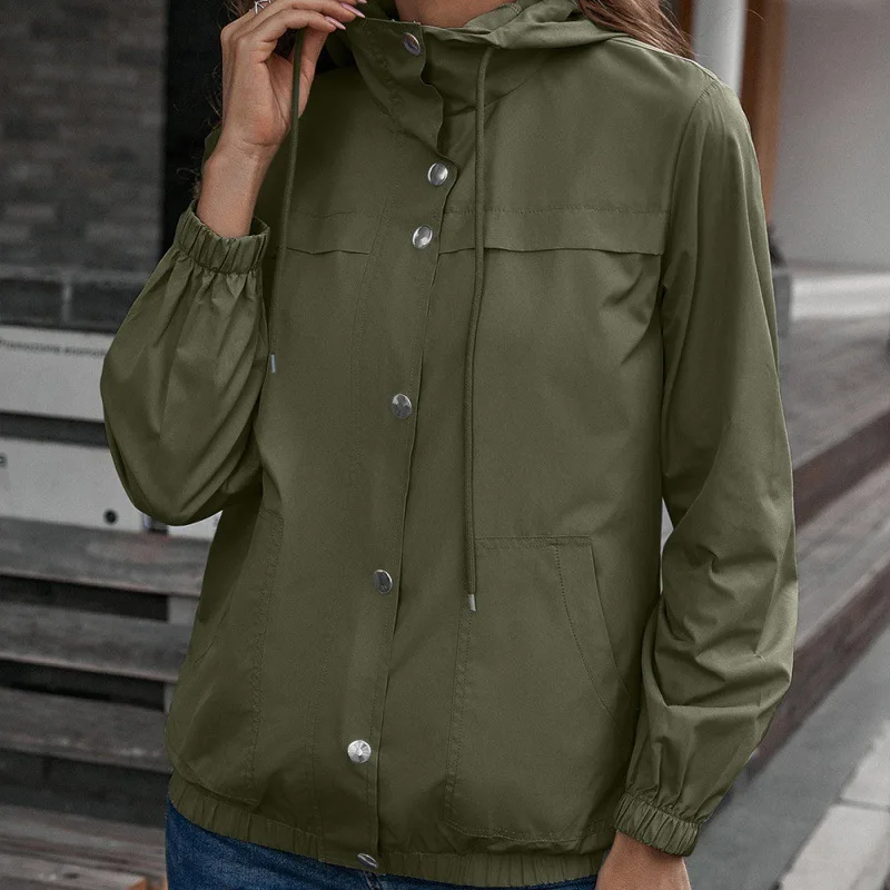 2021 Fashion Women Trench Casual Hot Sale Hooded Collar Single Breasted Solid Color Mountaineering Suit Windproof Trench
2021 Fashion Women Trench Casual Hot Sale Hooded Collar Single Breasted Solid Color Mountaineering Suit Windproof Trench