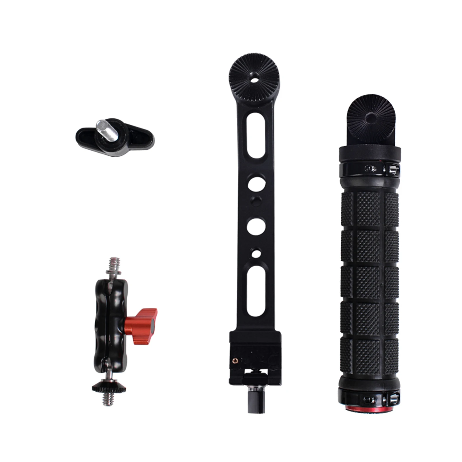 DF DIGITALFOTO Gimbal Handle Stabilizer Handle Grip with 1/4 Inch Screw Mini Ball Head Photography Accessory for DJI RS2 & RSC2
DF DIGITALFOTO Gimbal Handle Stabilizer Handle Grip with 1/4 Inch Screw Mini Ball Head Photography Accessory for DJI RS2 & RSC2