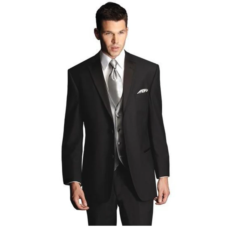 5pcs Two Button Notch Lapel Groom Tuxedos Wedding Men Bridegroom Suit (Jacket+Pants+Fluorescence Grey Satin Vest&Tie& Handchief)
5pcs Two Button Notch Lapel Groom Tuxedos Wedding Men Bridegroom Suit (Jacket+Pants+Fluorescence Grey Satin Vest&Tie& Handchief)