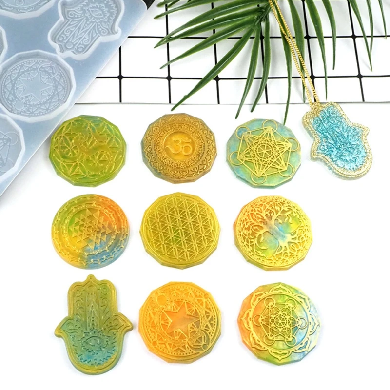 Flower of Life Pendant Crystal Epoxy Resin Mold Jewelry Necklace Earrings Silicone Mould DIY Crafts Casting Tool
Flower of Life Pendant Crystal Epoxy Resin Mold Jewelry Necklace Earrings Silicone Mould DIY Crafts Casting Tool