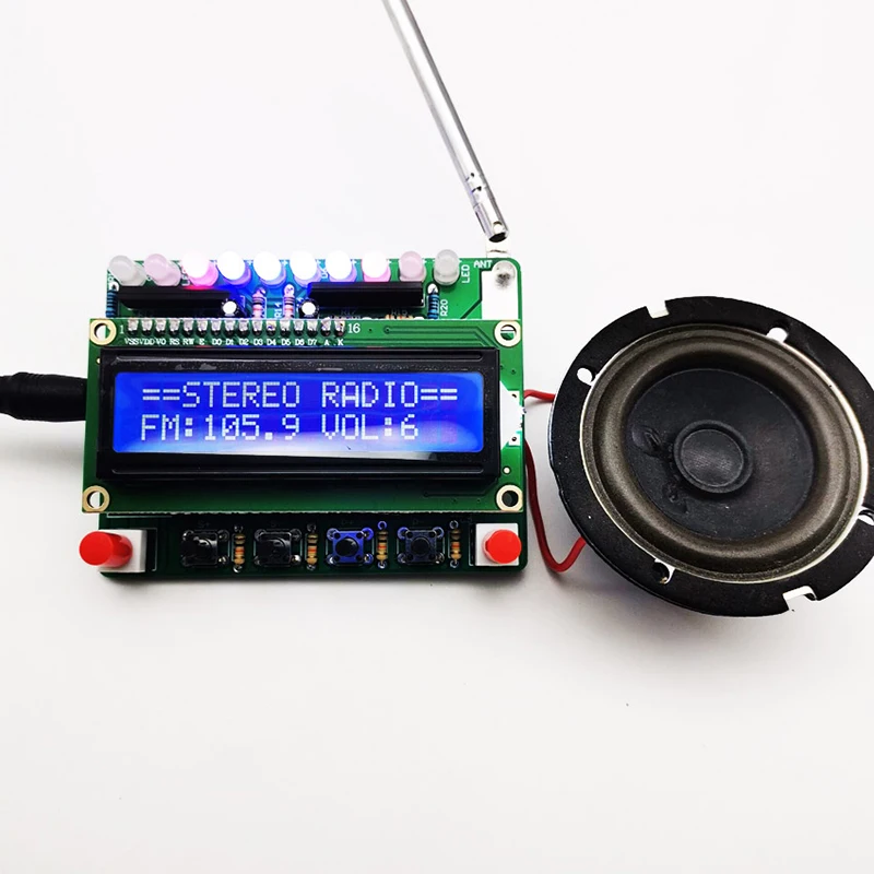 Finished Radio Electronic Kit 51 Single-Chip FM Digital Sound Machine, Level Indicator Can Be Controlled Separately
Finished Radio Electronic Kit 51 Single-Chip FM Digital Sound Machine, Level Indicator Can Be Controlled Separately