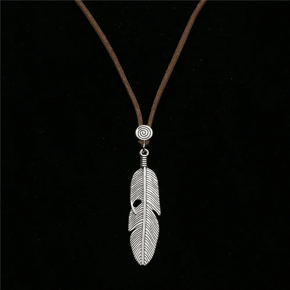 Trendy Boho Custom Sweater Chain Choker Long Leather Necklace Skull Feather Pendant Men Necklace Women Jewelry bijoux femme 2019
Trendy Boho Custom Sweater Chain Choker Long Leather Necklace Skull Feather Pendant Men Necklace Women Jewelry bijoux femme 2019