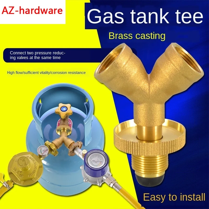 Gas Tank Three-way Valve One Branch Two Way Liquefied Gas Stove Gas Bottle Connection Port Switch Valve Shunt Connector
Gas Tank Three-way Valve One Branch Two Way Liquefied Gas Stove Gas Bottle Connection Port Switch Valve Shunt Connector