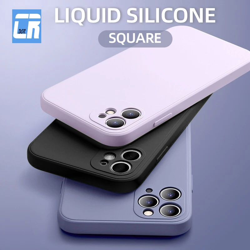 Original Square Liquid Silicone Soft Case For iPhone 12 11 Pro Max 7 8 6 6S Plus XR X XS MAX SE 2 Back Cover Shockproof Case
Original Square Liquid Silicone Soft Case For iPhone 12 11 Pro Max 7 8 6 6S Plus XR X XS MAX SE 2 Back Cover Shockproof Case