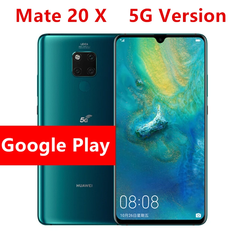 Смартфон Huawei Mate 20X 5G 8+256ГБ процессор Kirin 980 экран 7 2 дюйма NFC|Смартфоны| |